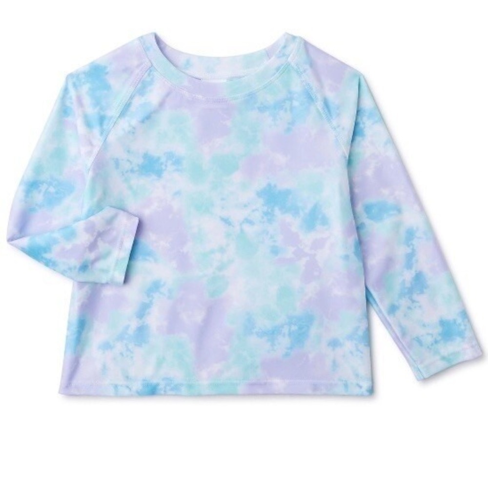 Wonder Nation Long Sleeve Girls Rash Guard Swim Top 18 Months New with Tags Nice